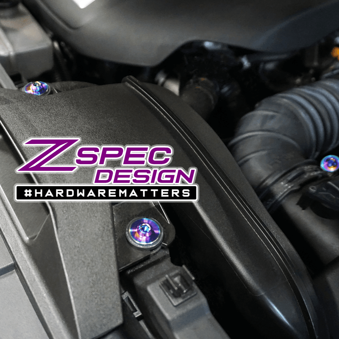 ZSPEC "Stage 1" Dress Up Bolts® Fastener Kit for '17-23 Mazda CX-5, Titanium - ZSPEC Design LLC - Hardware Fasteners - cx-9, Fastener Kit, mazda, stage 1 - zspecdesign.com