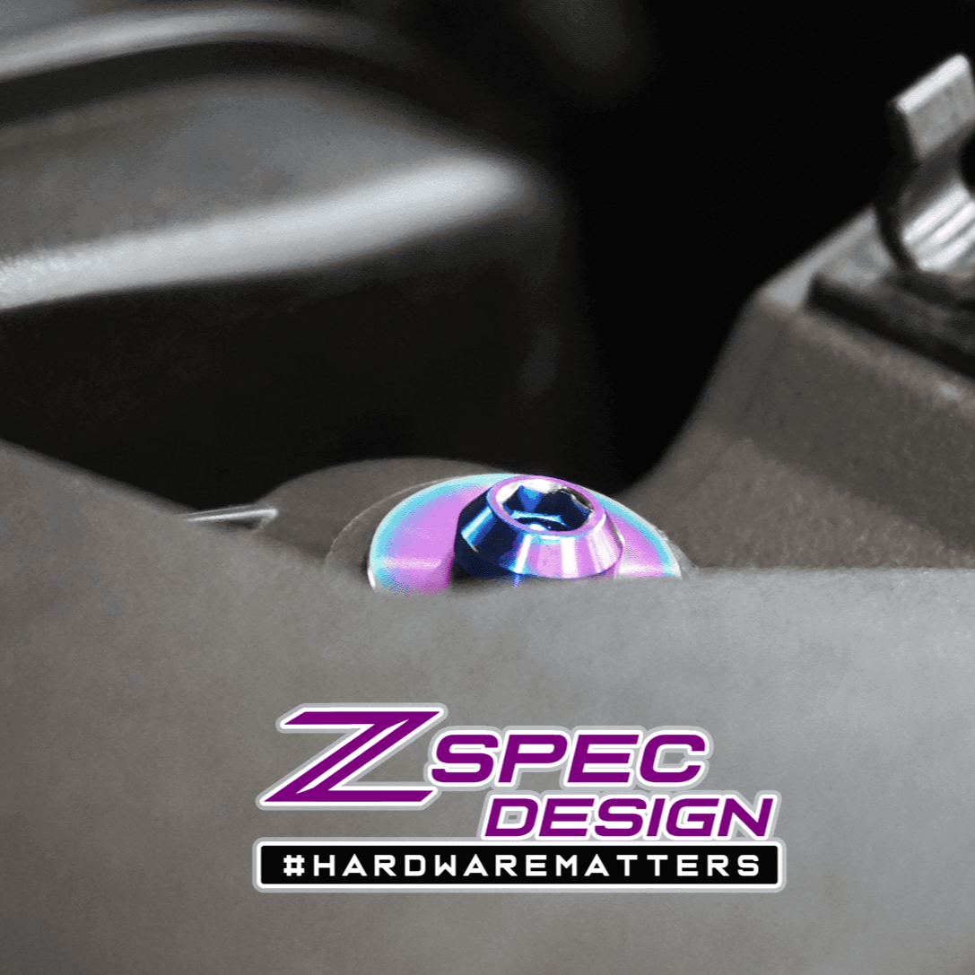 ZSPEC "Stage 2" Dress Up Bolts® Fastener Kit for '16-23 Mazda CX-9, Titanium - ZSPEC Design LLC - Hardware Fasteners - cx-9, Fastener Kit, mazda, stage 1 - zspecdesign.com