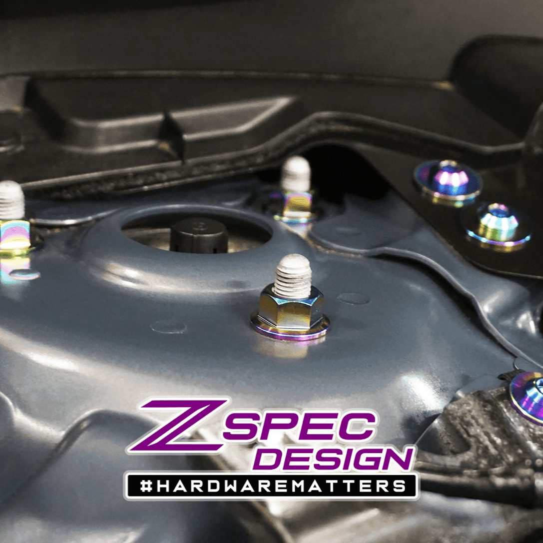 ZSPEC "Stage 1" Dress Up Bolts® Fastener Kit for '16-23 Mazda CX-9, Titanium - ZSPEC Design LLC - Hardware Fasteners - cx-9, Fastener Kit, mazda, stage 1 - zspecdesign.com