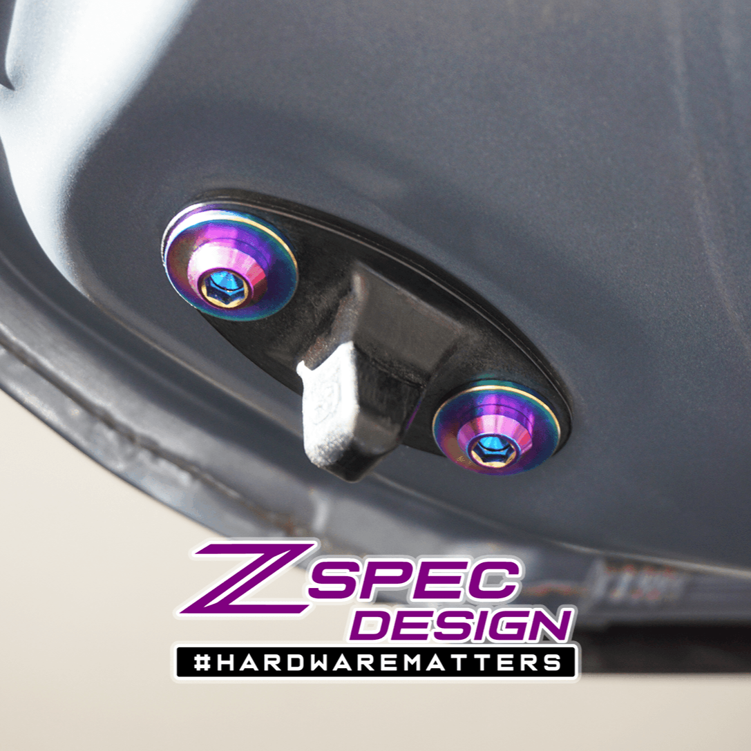 ZSPEC Dress Up Bolts® Hatch/Trunk-Area Fastener Kit for '17-23 Mazda CX-9, Titanium - ZSPEC Design LLC - Hardware Fasteners - cx-9, Fastener Kit, mazda - zspecdesign.com