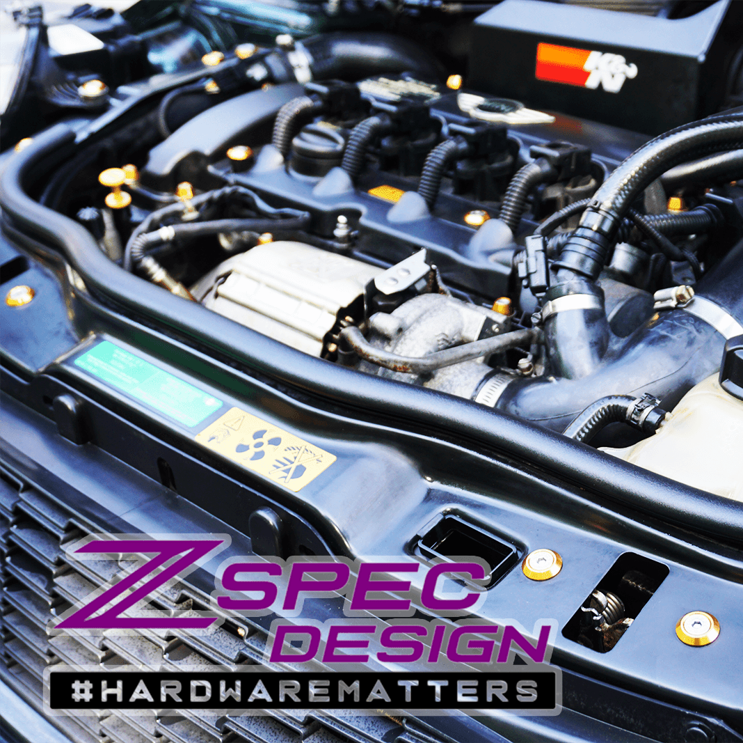 ZSPEC "Stage 3" Dress Up Bolts® Fastener Kit for '06-13 Mini R56 Hatch/Hard-Top, Stainless & Billet - ZSPEC Design LLC - Hardware Fasteners - Fastener Kit, mini, r56, stage 3, Washer Color - zspecdesign.com