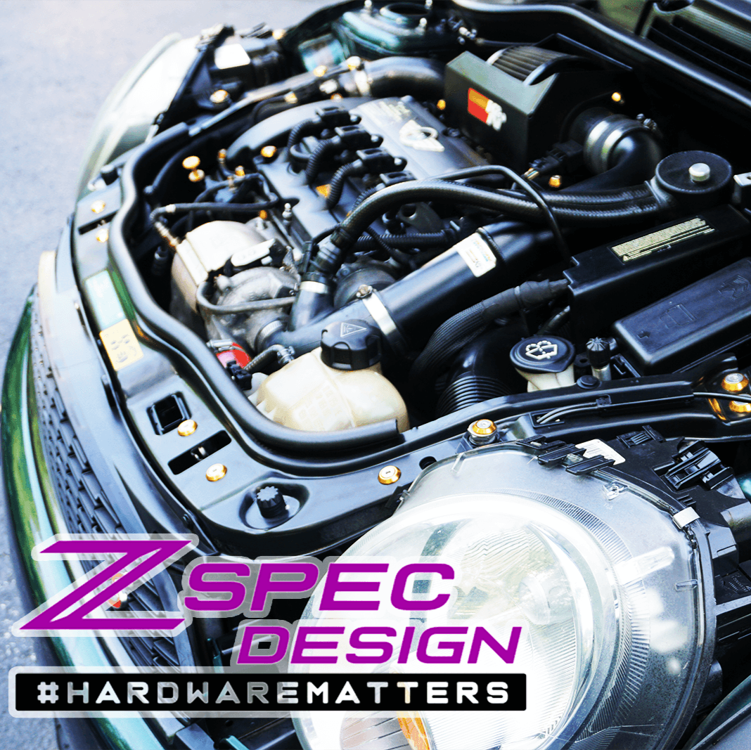 ZSPEC "Stage 3" Dress Up Bolts® Fastener Kit for '06-13 Mini R56 Hatch/Hard-Top, Stainless & Billet - ZSPEC Design LLC - Hardware Fasteners - Fastener Kit, mini, r56, stage 3, Washer Color - zspecdesign.com