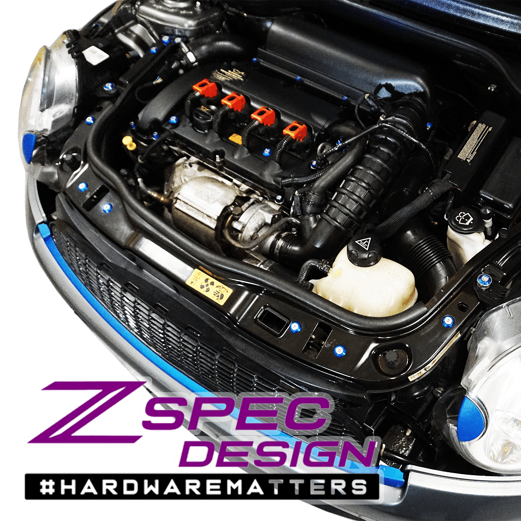 ZSPEC "Stage 3" Dress Up Bolts® Fastener Kit for '07-14 Mini Clubman R55, Stainless & Billet - ZSPEC Design LLC - Hardware Fasteners - clubman, Fastener Kit, mini, r55, stage 3, Washer Color - zspecdesign.com