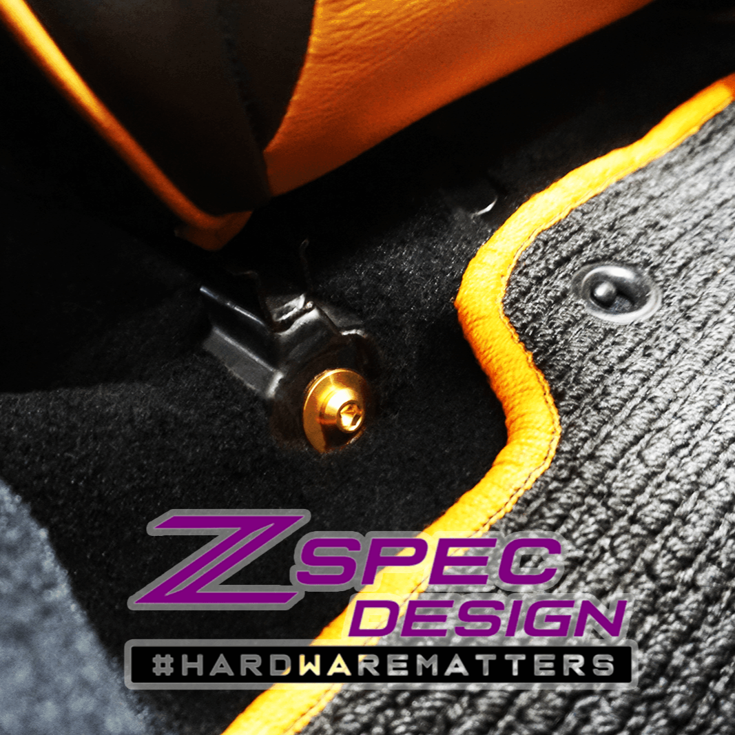ZSPEC Seat Dress Up Bolts® Fastener Kit for '90-99 Nissan 300zx Z32, Titanium - ZSPEC Design LLC - Hardware Fasteners - 300zx, Fastener Kit, interior, Interior Fastener Kits, nissan, Seat, Titanium, z32 - zspecdesign.com