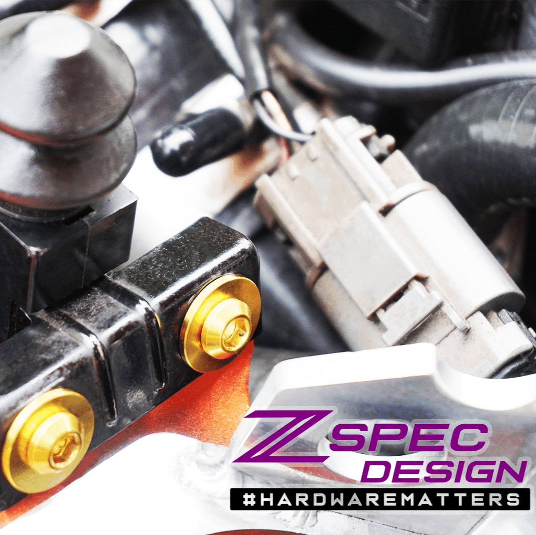 ZSPEC "Stage 3" Dress Up Bolts® Hardware Kit for Nissan 300zx Z32, Titanium - ZSPEC Design LLC - Hardware Fasteners - 300zx, Fastener Kit, nissan, stage 3, titanium, z32 - zspecdesign.com