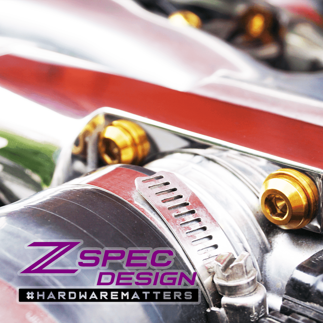 ZSPEC "Stage 3" Dress Up Bolts® Hardware Kit for Nissan 300zx Z32, Titanium - ZSPEC Design LLC - Hardware Fasteners - 300zx, Fastener Kit, nissan, stage 3, titanium, z32 - zspecdesign.com