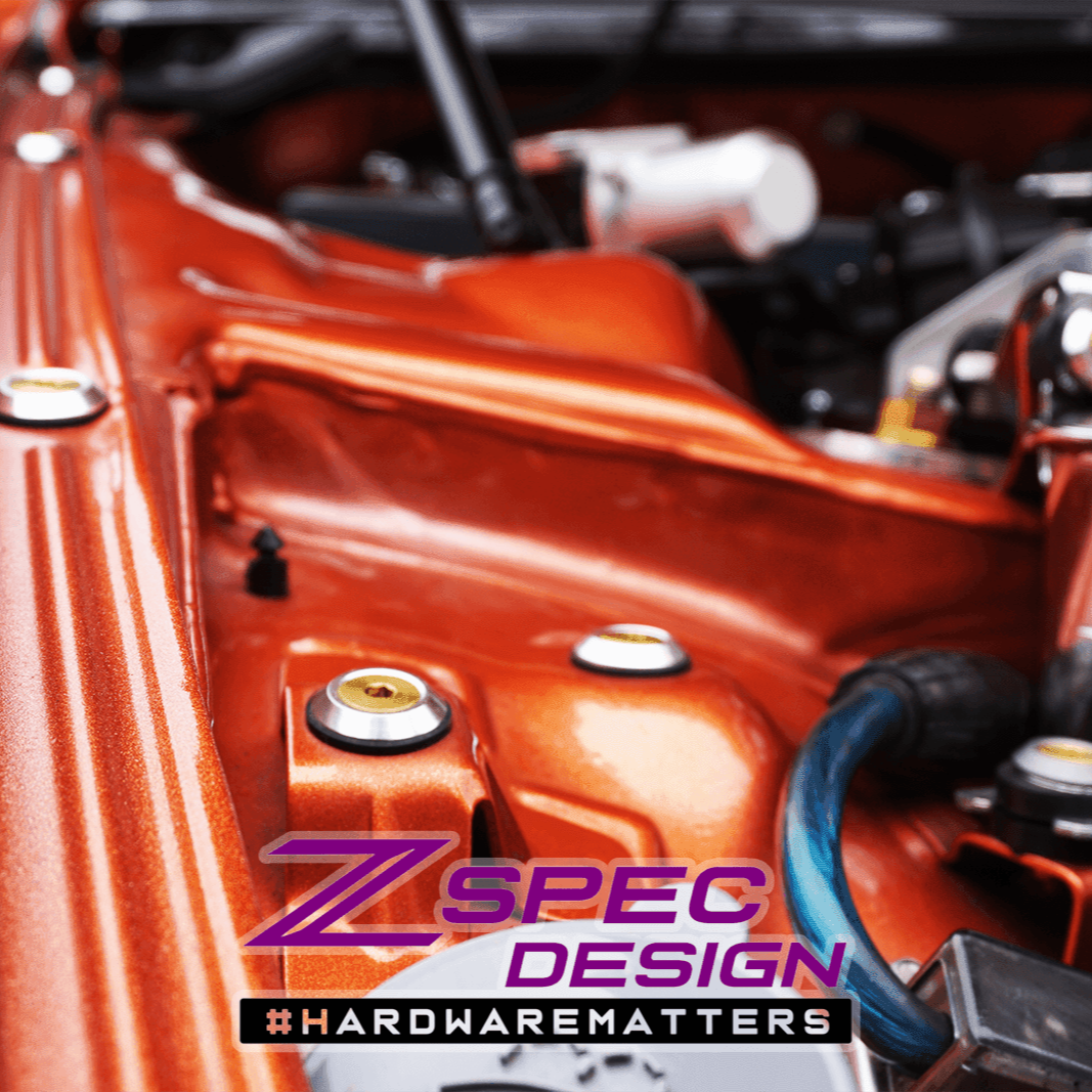 ZSPEC "Stage 2" Dress Up Bolts® Kit for Nissan 300zx Z32, Titanium & Billet - ZSPEC Design LLC - Hardware Fasteners - 300zx, Fastener Kit, nissan, stage 2, titanium, z32 - zspecdesign.com
