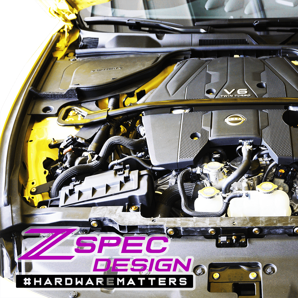 ZSPEC "Stage 1" Dress Up Bolts® Hardware Kit for Nissan Z RZ34, Titanium & Billet - ZSPEC Design LLC - Hardware Fasteners - 400z, Fastener Kit, nissan, nissan z, RZ34, stage 1, titanium - zspecdesign.com