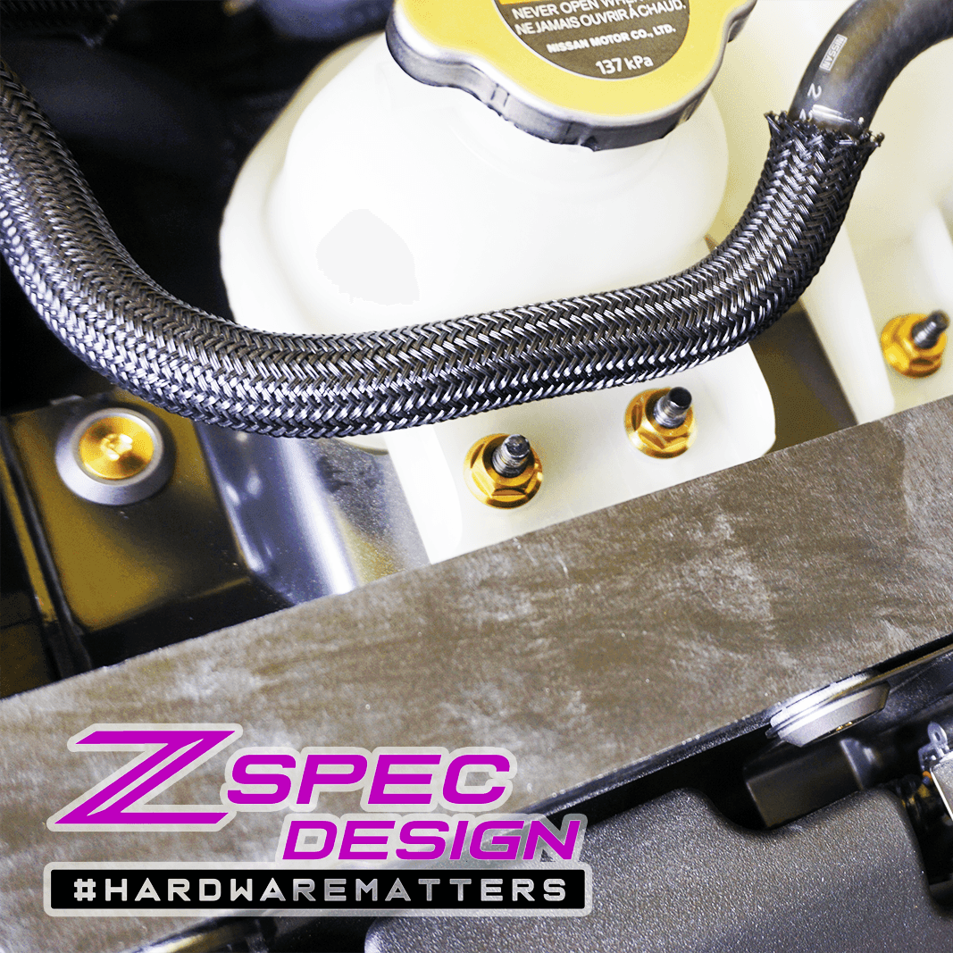 ZSPEC "Stage 1" Dress Up Bolts® Hardware Kit for Nissan Z RZ34, Titanium & Billet - ZSPEC Design LLC - Hardware Fasteners - 400z, Fastener Kit, nissan, nissan z, RZ34, stage 1, titanium - zspecdesign.com