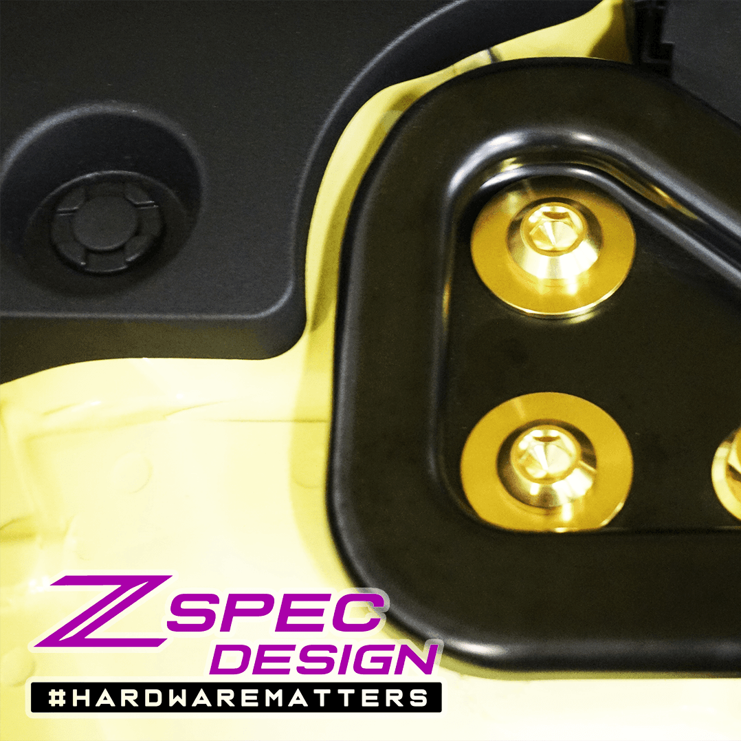 ZSPEC "Stage 1" Dress Up Bolts® Hardware Kit for Nissan Z RZ34, Titanium & Billet - ZSPEC Design LLC - Hardware Fasteners - 400z, Fastener Kit, nissan, nissan z, RZ34, stage 1, titanium - zspecdesign.com