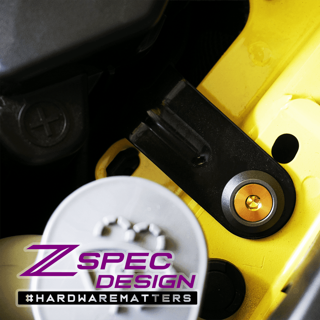 ZSPEC "Stage 1" Dress Up Bolts® Hardware Kit for Nissan Z RZ34, Titanium & Billet - ZSPEC Design LLC - Hardware Fasteners - 400z, Fastener Kit, nissan, nissan z, RZ34, stage 1, titanium - zspecdesign.com