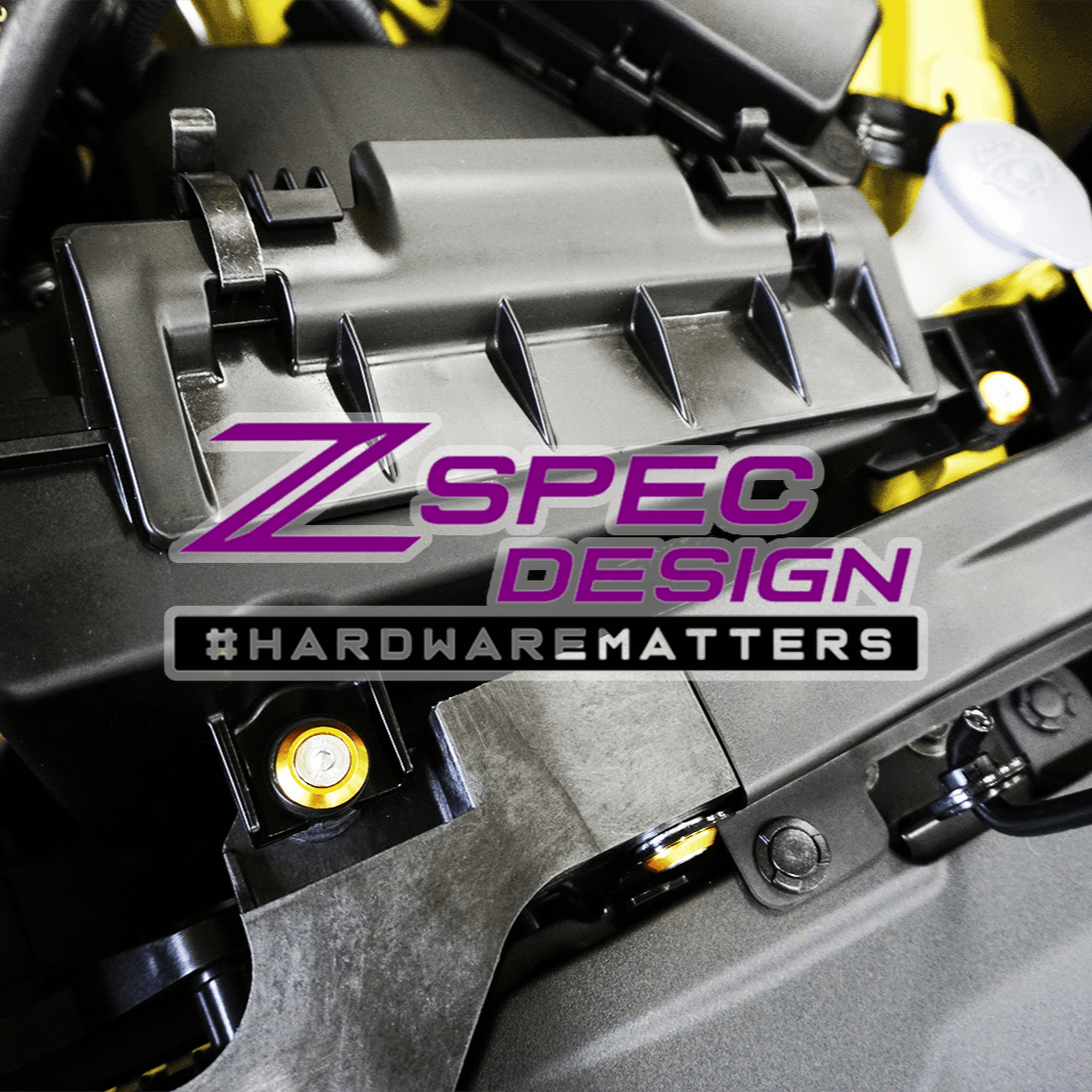 ZSPEC "Stage 2" Dress Up Bolts® Hardware Kit for Nissan Z RZ34, Stainless & Billet - ZSPEC Design LLC - Hardware Fasteners - 400z, Fastener Kit, nissan, nissanz, RZ34, stage 2, titanium - zspecdesign.com