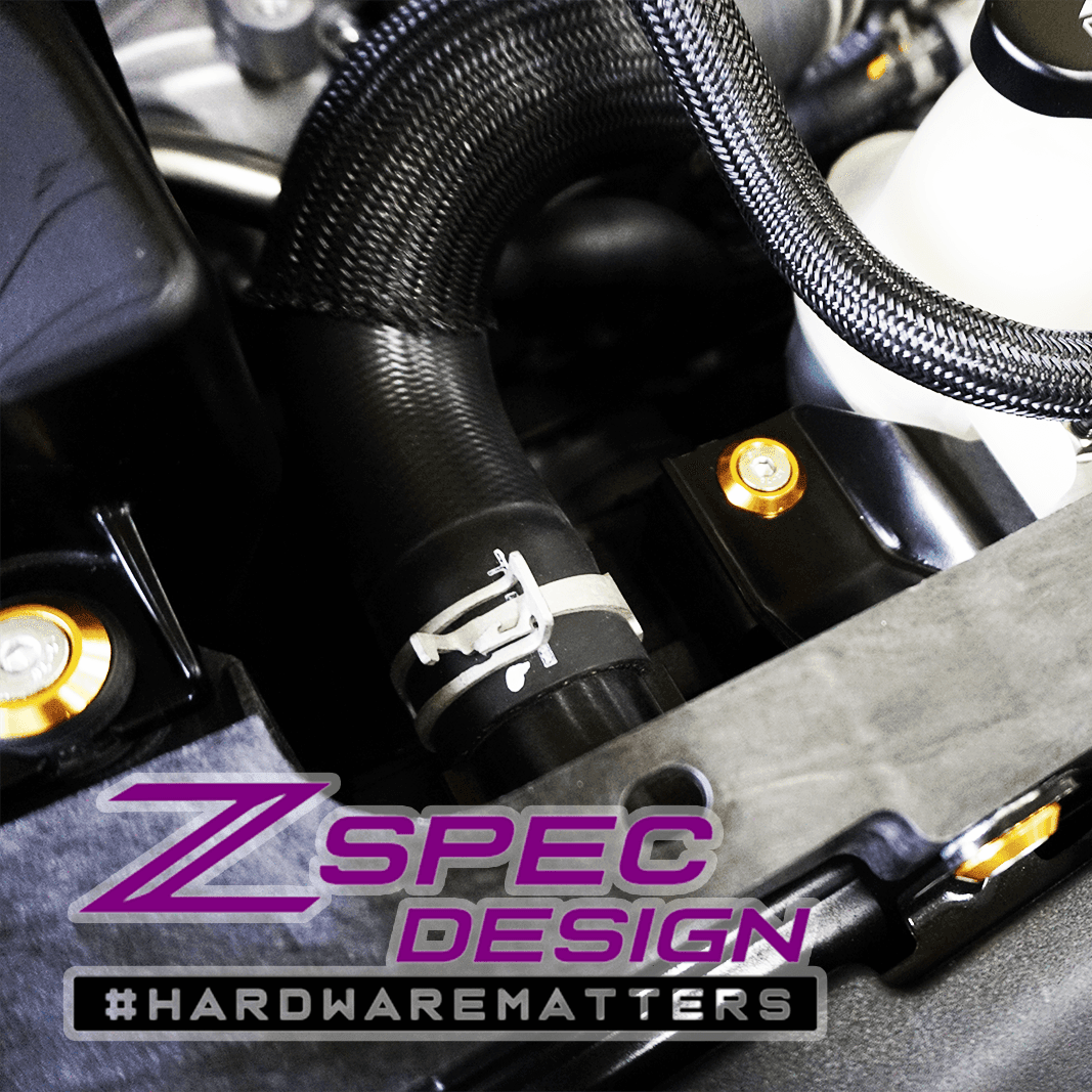ZSPEC "Stage 1" Dress Up Bolts® Hardware Kit for Nissan Z RZ34, Stainless & Billet - ZSPEC Design LLC - Hardware Fasteners - 400z, Fastener Kit, nissan, nissan z, RZ34, stage 1, titanium - zspecdesign.com