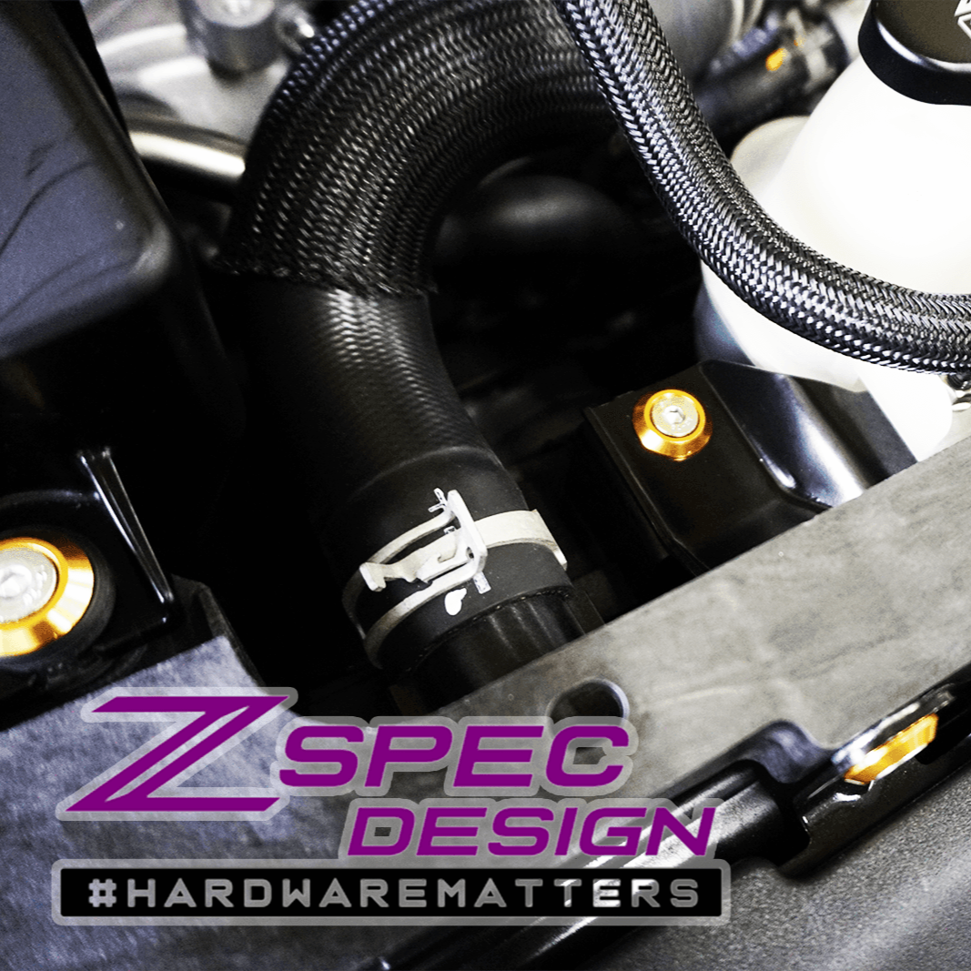 ZSPEC "Stage 2" Dress Up Bolts® Hardware Kit for Nissan Z RZ34, Stainless & Billet - ZSPEC Design LLC - Hardware Fasteners - 400z, Fastener Kit, nissan, nissanz, RZ34, stage 2, titanium - zspecdesign.com