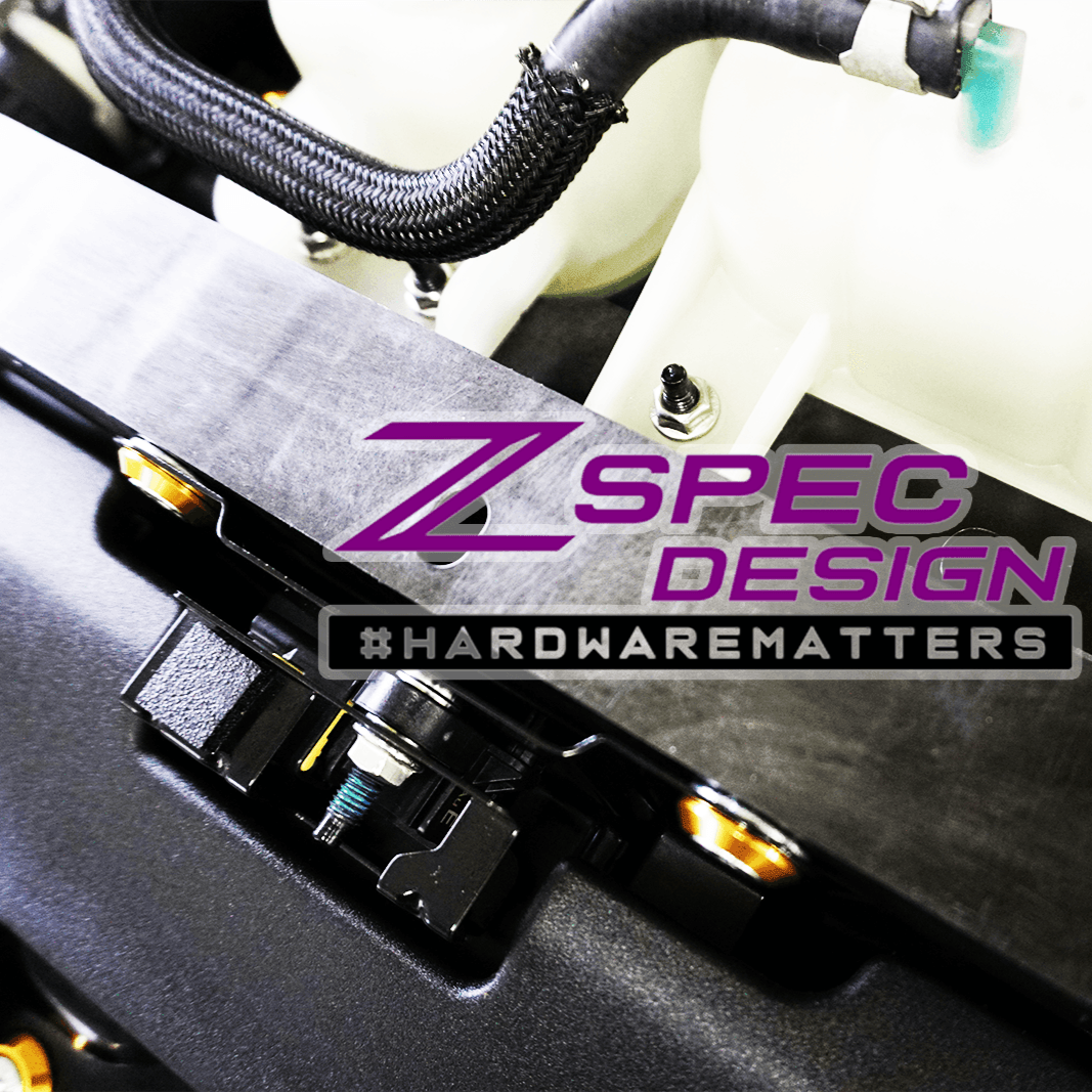 ZSPEC "Stage 1" Dress Up Bolts® Hardware Kit for Nissan Z RZ34, Stainless & Billet - ZSPEC Design LLC - Hardware Fasteners - 400z, Fastener Kit, nissan, nissan z, RZ34, stage 1, titanium - zspecdesign.com