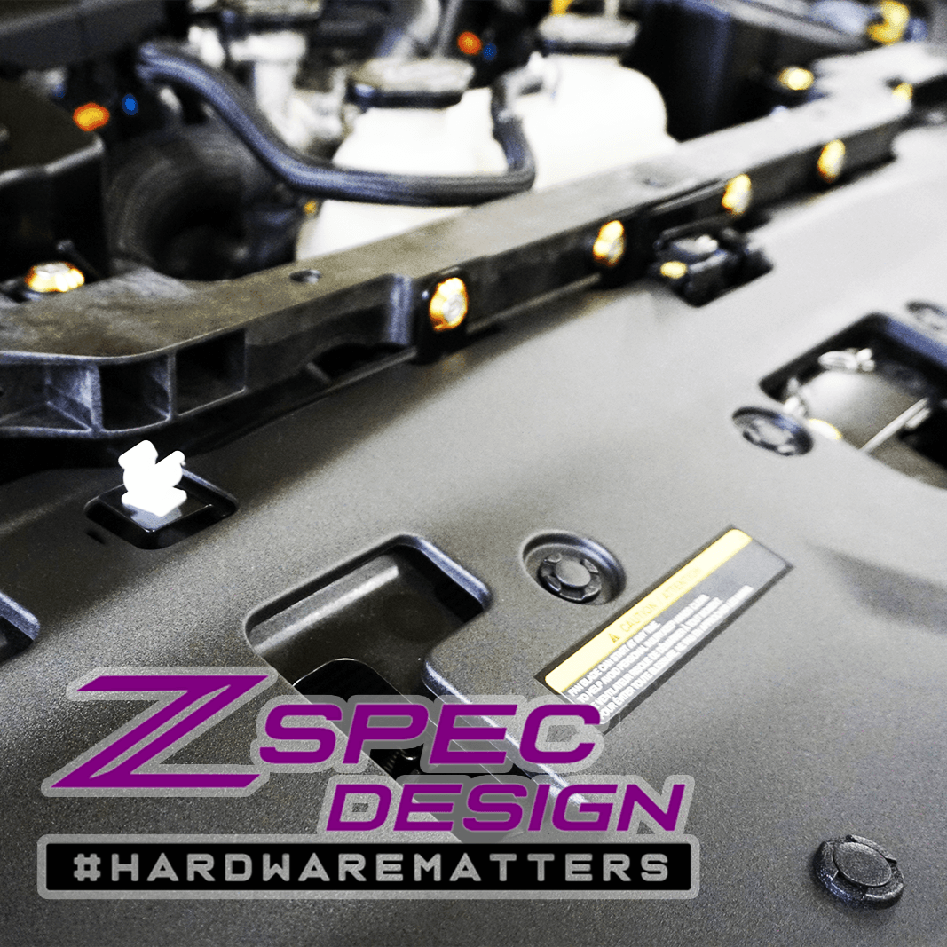 ZSPEC "Stage 1" Dress Up Bolts® Hardware Kit for Nissan Z RZ34, Stainless & Billet - ZSPEC Design LLC - Hardware Fasteners - 400z, Fastener Kit, nissan, nissan z, RZ34, stage 1, titanium - zspecdesign.com
