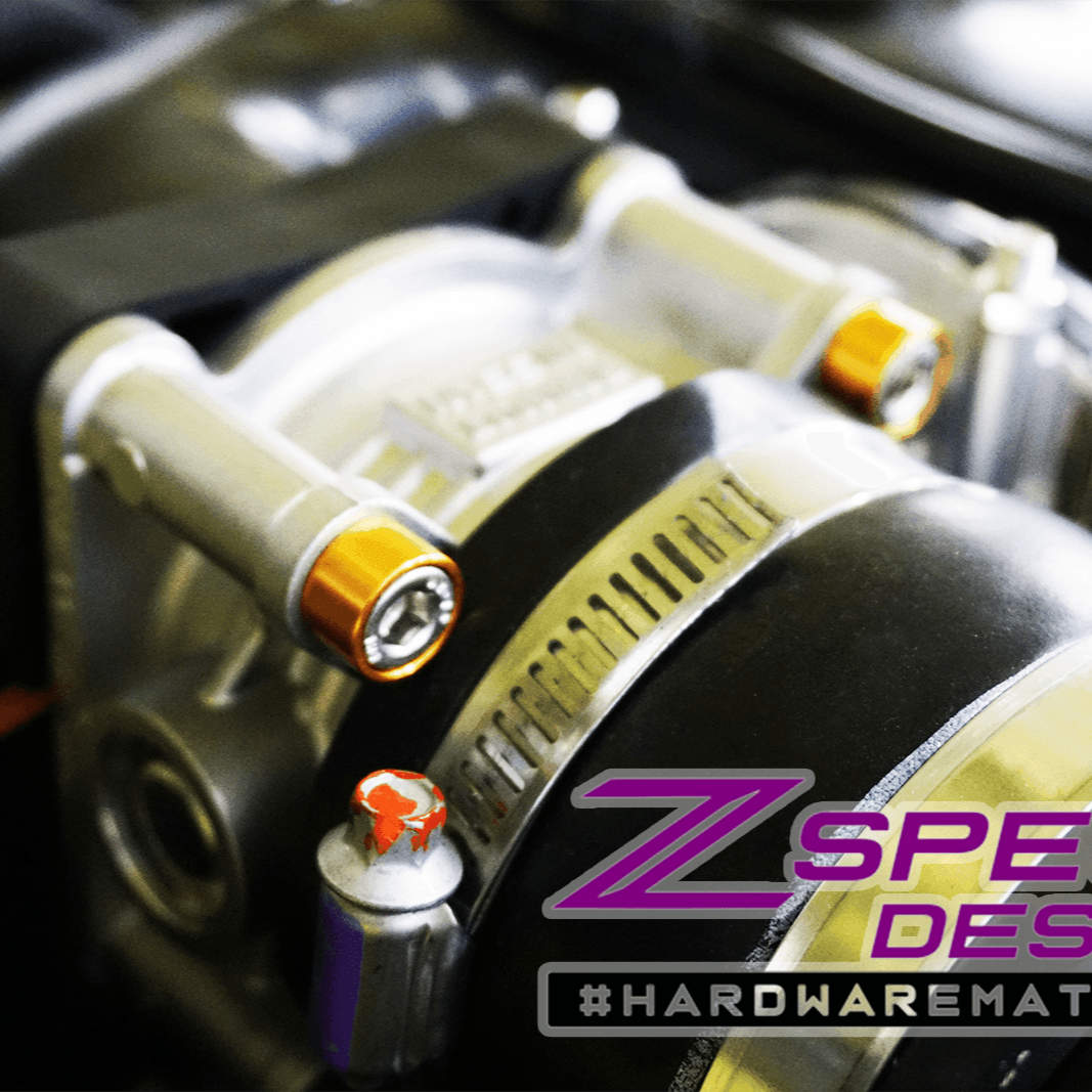 ZSPEC "Stage 1" Dress Up Bolts® Hardware Kit for Nissan Z RZ34, Stainless & Billet - ZSPEC Design LLC - Hardware Fasteners - 400z, Fastener Kit, nissan, nissan z, RZ34, stage 1, titanium - zspecdesign.com