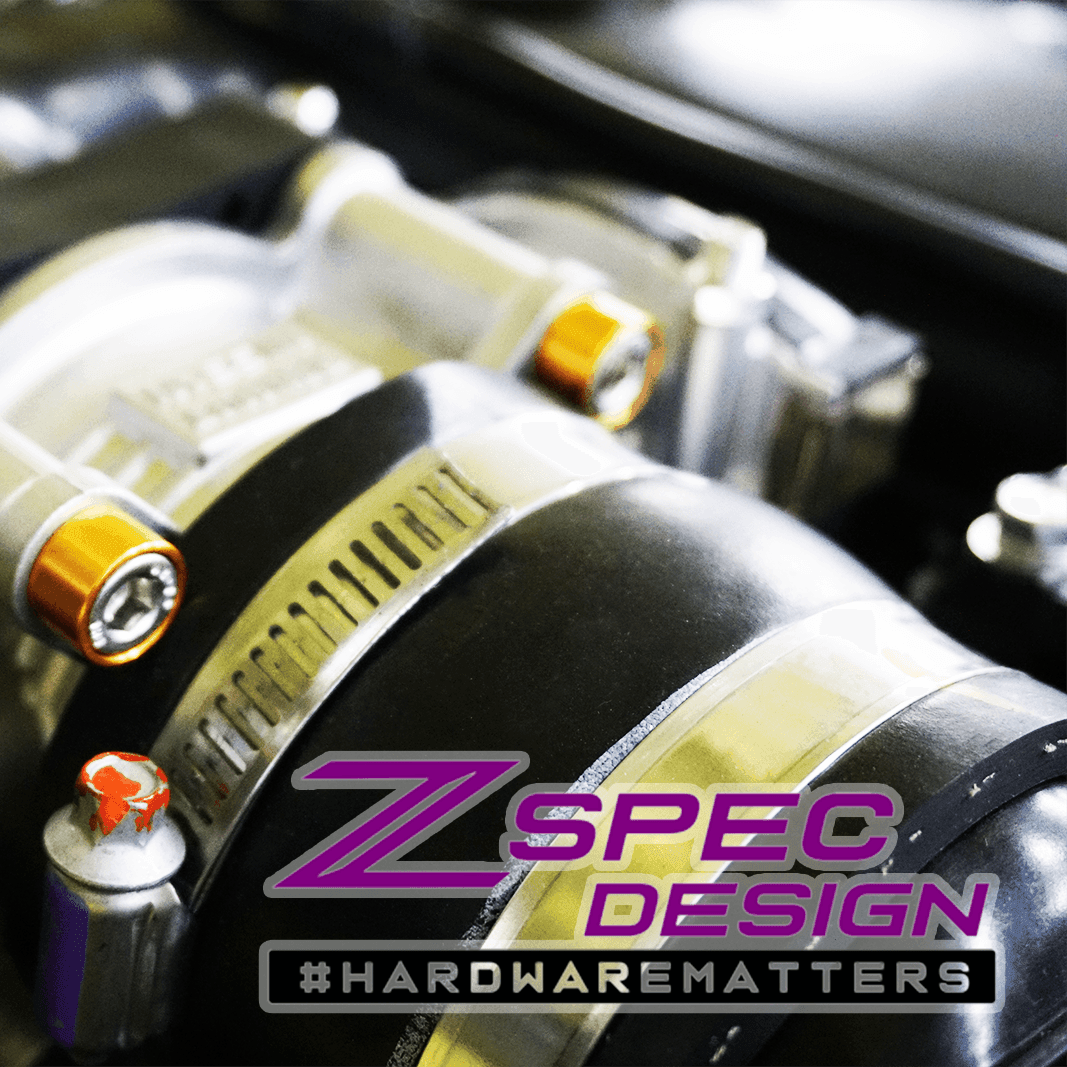 ZSPEC "Stage 2" Dress Up Bolts® Hardware Kit for Nissan Z RZ34, Stainless & Billet - ZSPEC Design LLC - Hardware Fasteners - 400z, Fastener Kit, nissan, nissanz, RZ34, stage 2, titanium - zspecdesign.com