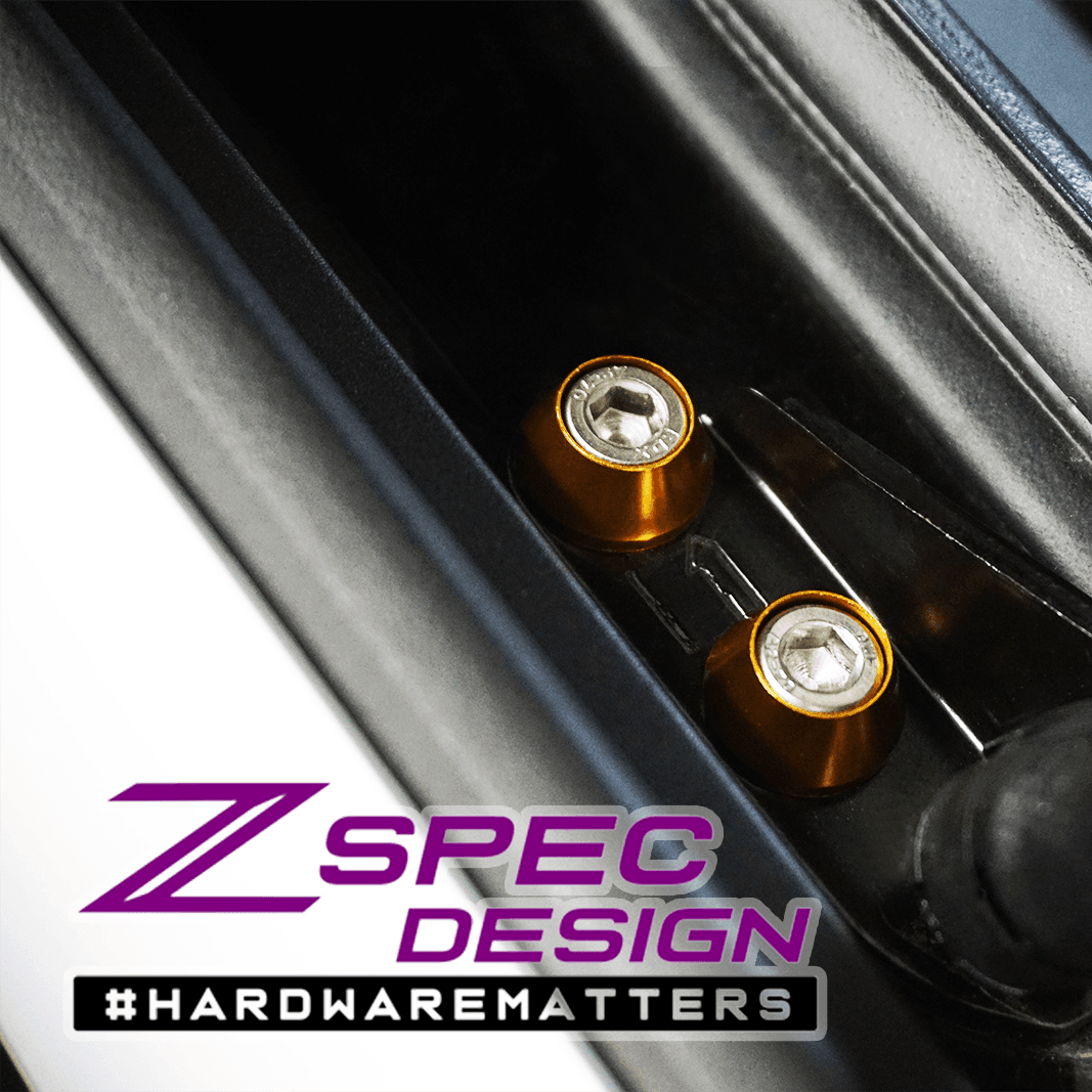 ZSPEC "Stage 1" Dress Up Bolts® Hardware Kit for Nissan Z RZ34, Stainless & Billet - ZSPEC Design LLC - Hardware Fasteners - 400z, Fastener Kit, nissan, nissan z, RZ34, stage 1, titanium - zspecdesign.com