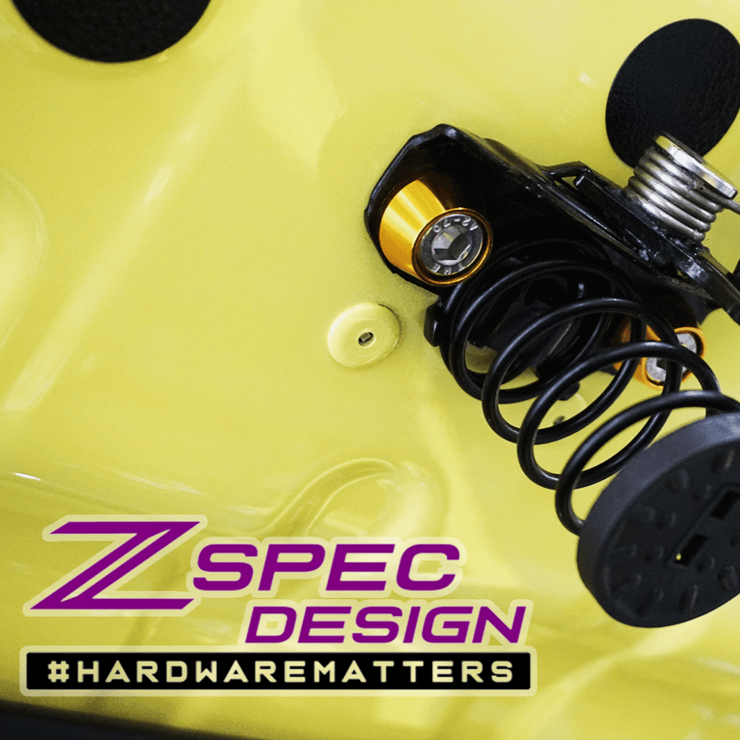 ZSPEC "Stage 1" Dress Up Bolts® Hardware Kit for Nissan Z RZ34, Stainless & Billet - ZSPEC Design LLC - Hardware Fasteners - 400z, Fastener Kit, nissan, nissan z, RZ34, stage 1, titanium - zspecdesign.com