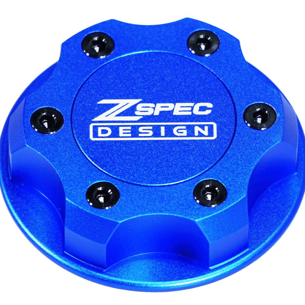 ZSPEC Billet Oil Filler Cap for Nissan/Infiniti/Datsun, Blue Cap w/ Titanium Accents - ZSPEC Design LLC - Hardware Fasteners - 2023, 240sx, 240z, 260z, 280z, 280zx, 300z, 300zx, 350z, 370z, 380RS, 400z, accessory, bob sharp, cap, d40, d41, DE & HR, DE & REVUP, FairladyZ, frontier, g35, g37, GT-R, GTR, hakosuka, j30, nismo, nissan, nissanz, nisssan, oil, oil cap, q50, q60, R32, R34, RB20, RB25, RB26, RB30, rogue, RZ34, s30, titan, VQ, vq37, VR, vr30ddtt, z, z31, z32, z33, z34, z34 s2, z34s2 - zspecdesign.com