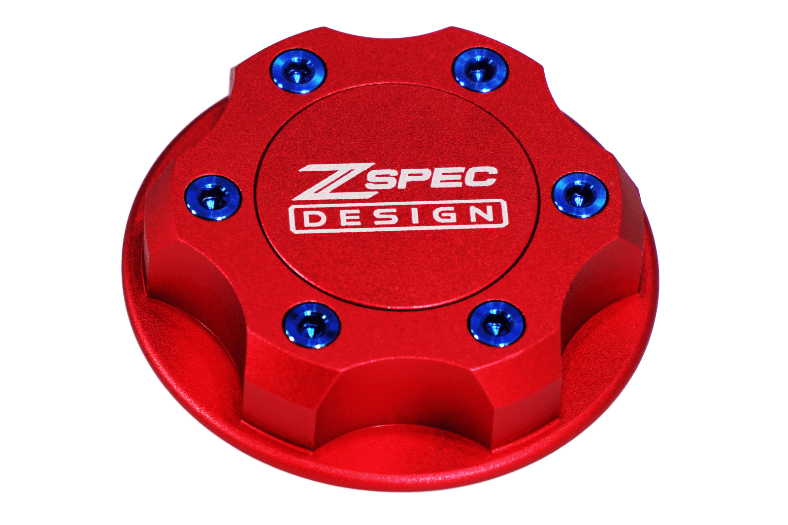 ZSPEC Billet Oil Filler Cap for Nissan/Infiniti/Datsun, Red Cap w/ Titanium Accents - ZSPEC Design LLC - Hardware Fasteners - 2023, 240sx, 240z, 260z, 280z, 280zx, 300z, 300zx, 350z, 370z, 380RS, 400z, accessory, bob sharp, cap, d40, d41, DE & HR, DE & REVUP, FairladyZ, frontier, g35, g37, GT-R, GTR, hakosuka, j30, nismo, nissan, nissanz, nisssan, oil, oil cap, q50, q60, R32, R34, RB20, RB25, RB26, RB30, rogue, RZ34, s30, titan, VQ, vq37, VR, vr30ddtt, z, z31, z32, z33, z34, z34 s2, z34s2 - zspecdesign.com