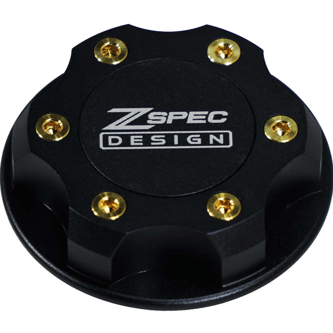 ZSPEC Billet Oil Filler Cap for Nissan/Infiniti/Datsun, Black Cap w/ Titanium Accent - ZSPEC Design LLC - Hardware Fasteners - 2023, 240sx, 240z, 260z, 280z, 280zx, 300z, 300zx, 350z, 370z, 380RS, 400z, accessory, bob sharp, cap, d40, d41, DE & HR, DE & REVUP, FairladyZ, frontier, g35, g37, GT-R, GTR, hakosuka, j30, nismo, nissan, nissanz, nisssan, oil, oil cap, q50, q60, R32, R34, RB20, RB25, RB26, RB30, rogue, RZ34, s30, titan, VQ, vq37, VR, vr30ddtt, z, z31, z32, z33, z34, z34 s2, z34s2 - zspecdesign.com