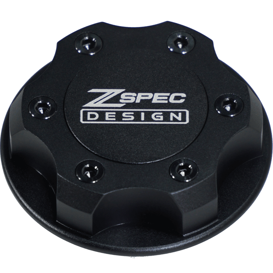 ZSPEC Billet Oil Filler Cap for Nissan/Infiniti/Datsun, Black Cap w/ Titanium Accent - ZSPEC Design LLC - Hardware Fasteners - 2023, 240sx, 240z, 260z, 280z, 280zx, 300z, 300zx, 350z, 370z, 380RS, 400z, accessory, bob sharp, cap, d40, d41, DE & HR, DE & REVUP, FairladyZ, frontier, g35, g37, GT-R, GTR, hakosuka, j30, nismo, nissan, nissanz, nisssan, oil, oil cap, q50, q60, R32, R34, RB20, RB25, RB26, RB30, rogue, RZ34, s30, titan, VQ, vq37, VR, vr30ddtt, z, z31, z32, z33, z34, z34 s2, z34s2 - zspecdesign.com