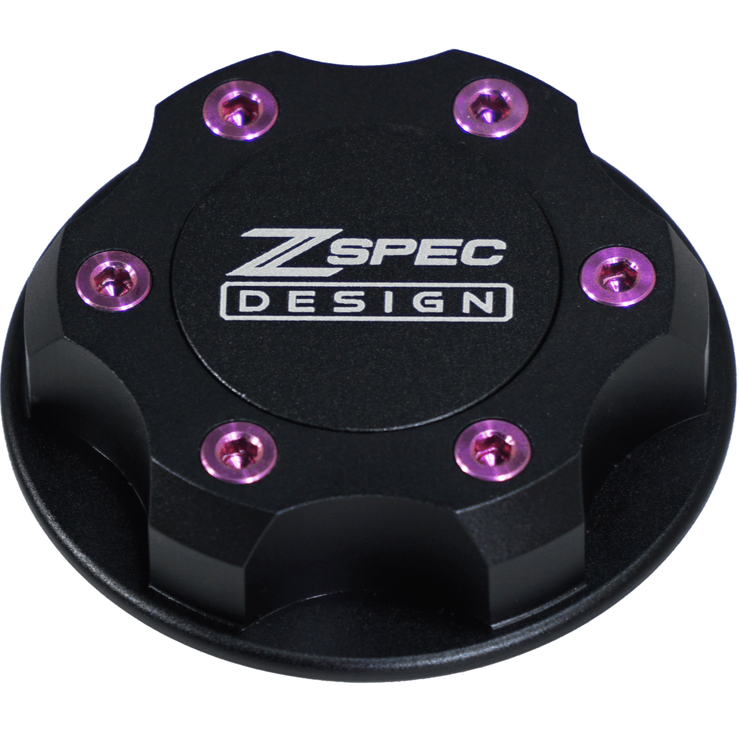 ZSPEC Billet Oil Filler Cap for Nissan/Infiniti/Datsun, Black Cap w/ Titanium Accent - ZSPEC Design LLC - Hardware Fasteners - 2023, 240sx, 240z, 260z, 280z, 280zx, 300z, 300zx, 350z, 370z, 380RS, 400z, accessory, bob sharp, cap, d40, d41, DE & HR, DE & REVUP, FairladyZ, frontier, g35, g37, GT-R, GTR, hakosuka, j30, nismo, nissan, nissanz, nisssan, oil, oil cap, q50, q60, R32, R34, RB20, RB25, RB26, RB30, rogue, RZ34, s30, titan, VQ, vq37, VR, vr30ddtt, z, z31, z32, z33, z34, z34 s2, z34s2 - zspecdesign.com