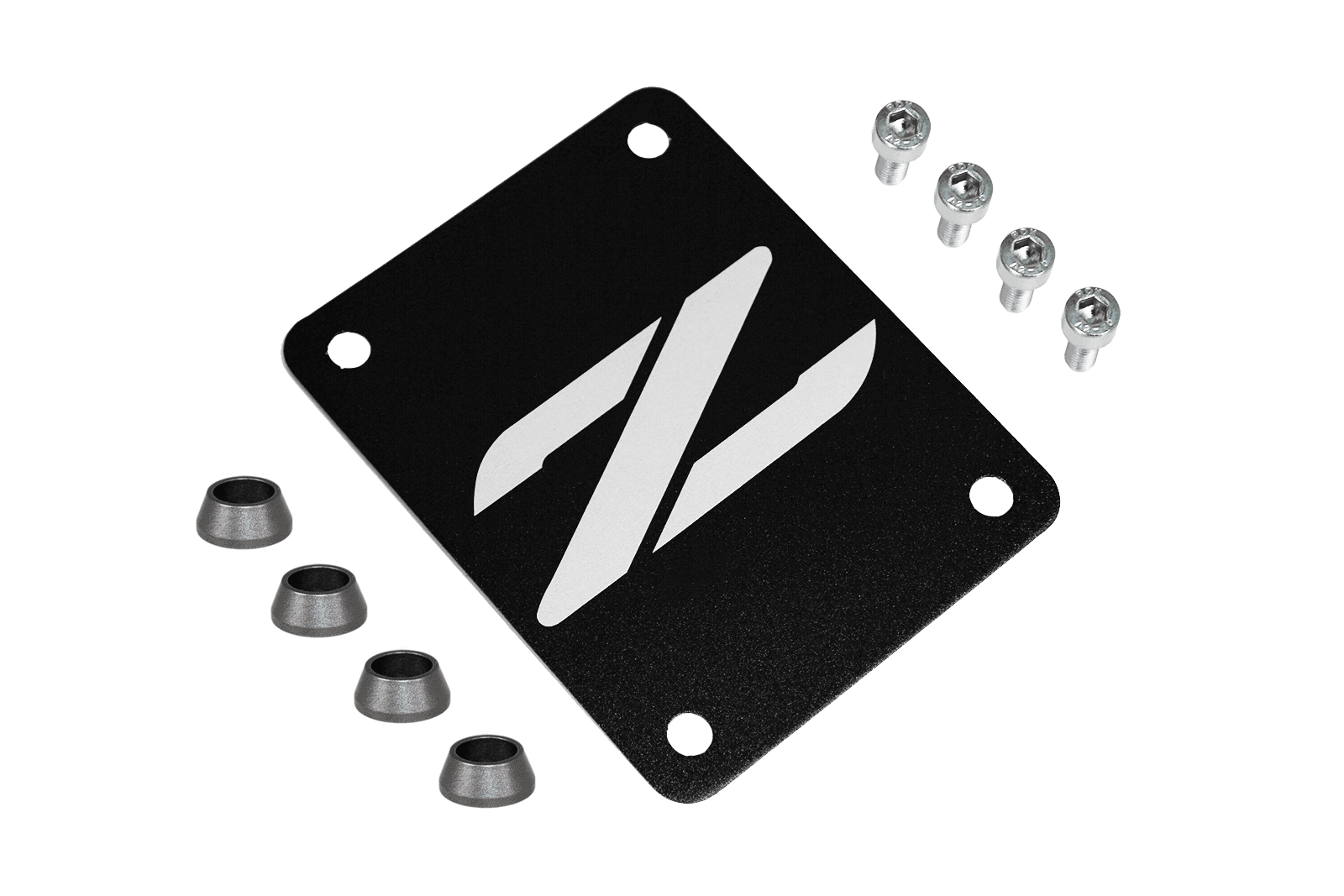 ZSPEC Black PTU Holes Cover Plate for Z32 300zx, Billet - ZSPEC Design LLC - Hardware Fasteners - 300zx, accessory, nissan, ptu, z32 - zspecdesign.com