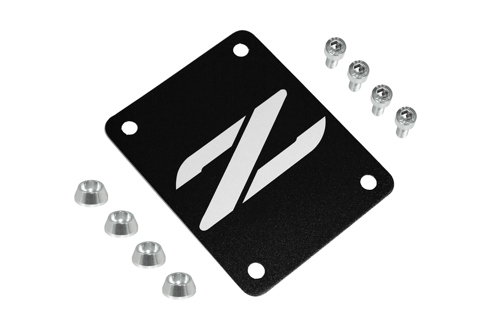 ZSPEC Black PTU Holes Cover Plate for Z32 300zx, Billet - ZSPEC Design LLC - Hardware Fasteners - 300zx, accessory, nissan, ptu, z32 - zspecdesign.com