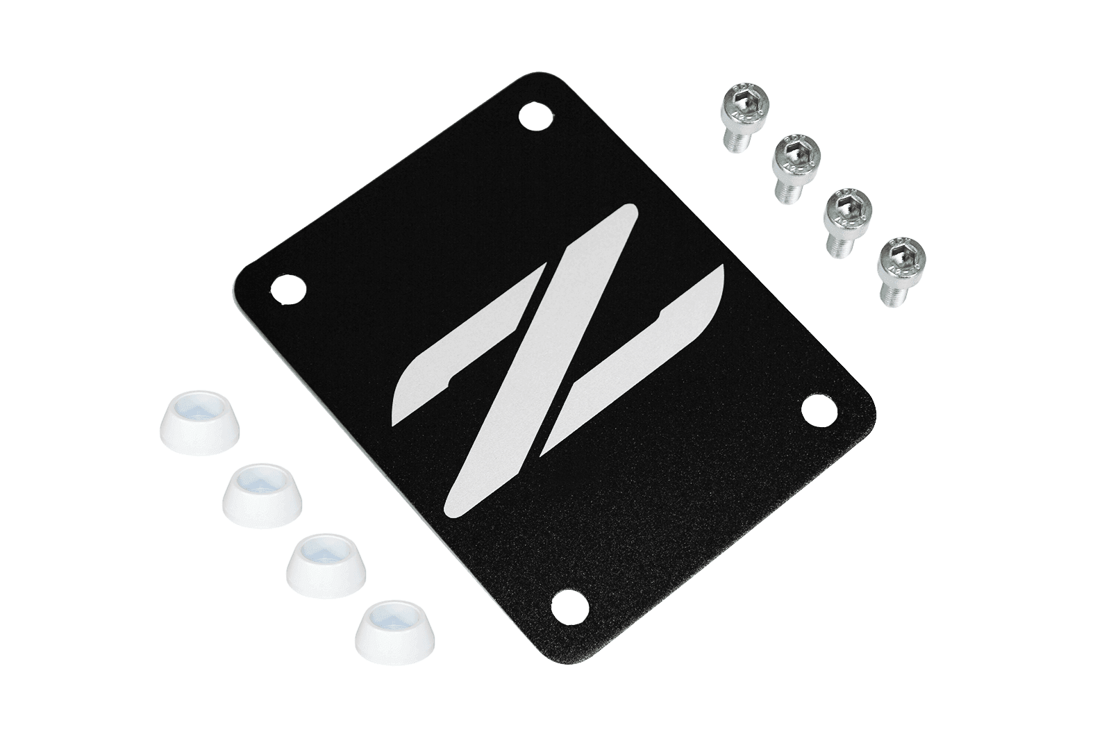 ZSPEC Black PTU Holes Cover Plate for Z32 300zx, Billet - ZSPEC Design LLC - Hardware Fasteners - 300zx, accessory, nissan, ptu, z32 - zspecdesign.com