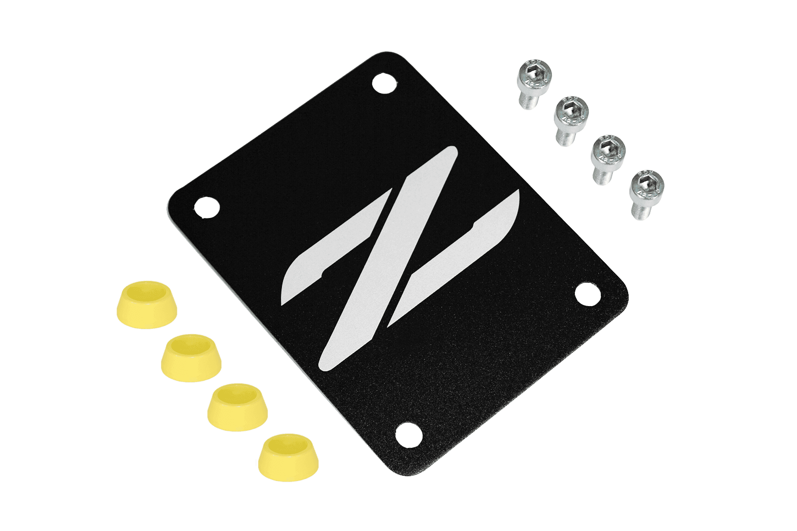 ZSPEC Black PTU Holes Cover Plate for Z32 300zx, Billet - ZSPEC Design LLC - Hardware Fasteners - 300zx, accessory, nissan, ptu, z32 - zspecdesign.com