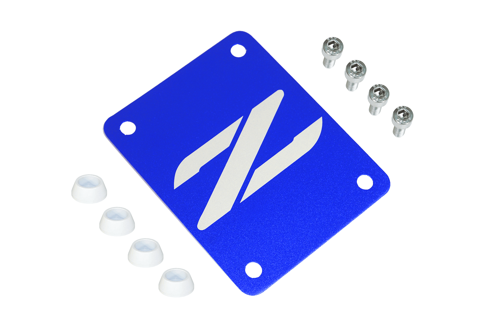ZSPEC Blue PTU Holes Cover Plate for Z32 300zx, Billet - ZSPEC Design LLC - Hardware Fasteners - 300zx, accessory, nissan, ptu, z32 - zspecdesign.com
