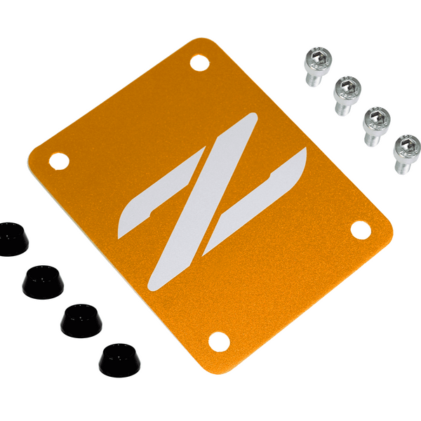 Triple Aught Design TSUBA パッチ ZSPEC Orange-Gold PTU Holes Cover Plate for Z32 300zx, Billet