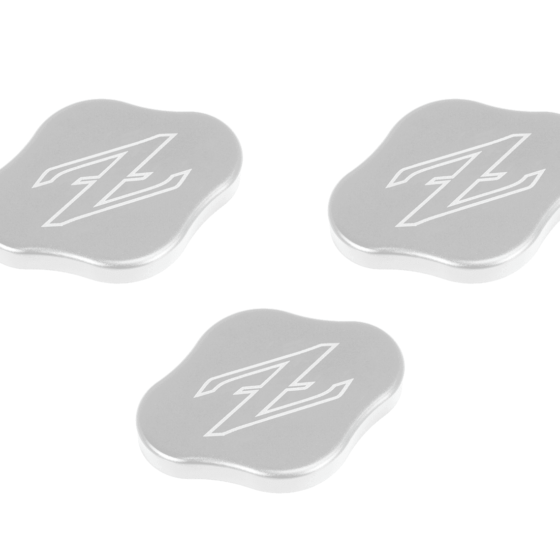 ZSPEC Fluid Reservoir Cap Covers Set for '23+ Nissan Z RZ34, Billet, 3 Caps - ZSPEC Design LLC - Hardware Fasteners - 400z, accessory, cap, nissan, nissan z, radiator cap cover, reservoir cap cover, RZ34 - zspecdesign.com