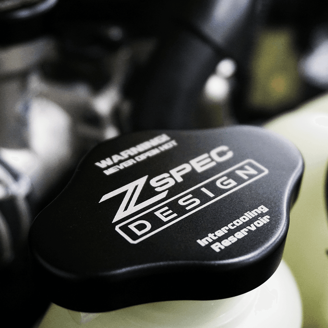 ZSPEC Fluid Reservoir Cap Covers Set for '23+ Nissan Z RZ34, Billet, 3 Caps - ZSPEC Design LLC - Hardware Fasteners - 400z, accessory, cap, nissan, nissan z, radiator cap cover, reservoir cap cover, RZ34 - zspecdesign.com