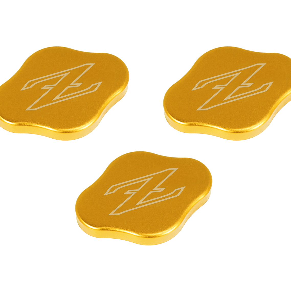 ZSPEC Fluid Reservoir Cap Covers Set for '23+ Nissan Z RZ34, Billet, 3 Caps - ZSPEC Design LLC - Hardware Fasteners - 400z, accessory, cap, nissan, nissan z, radiator cap cover, reservoir cap cover, RZ34 - zspecdesign.com
