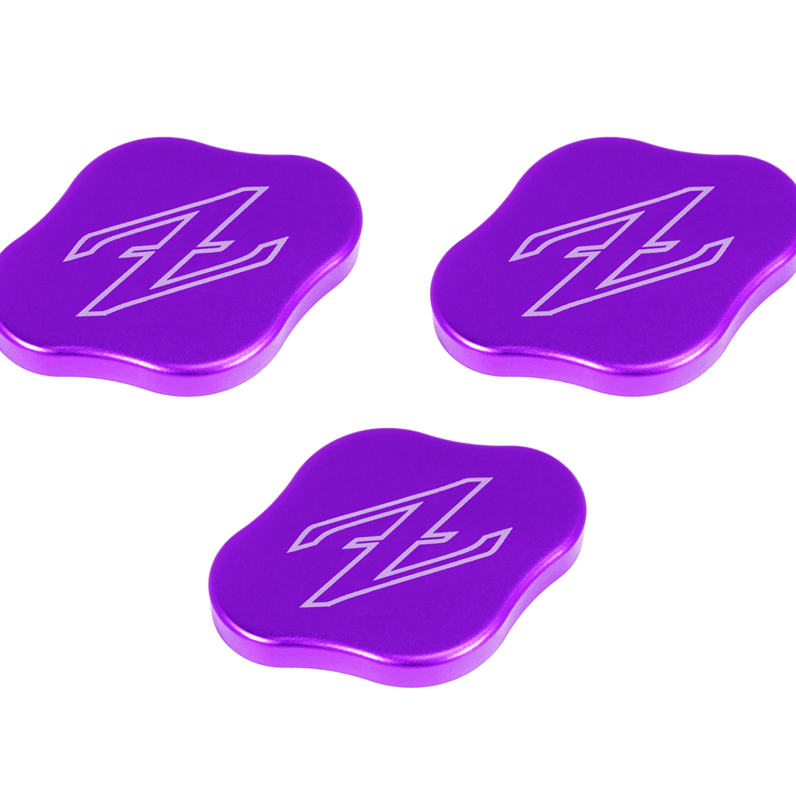 ZSPEC Fluid Reservoir Cap Covers Set for '23+ Nissan Z RZ34, Billet, 3 Caps - ZSPEC Design LLC - Hardware Fasteners - 400z, accessory, cap, nissan, nissan z, radiator cap cover, reservoir cap cover, RZ34 - zspecdesign.com