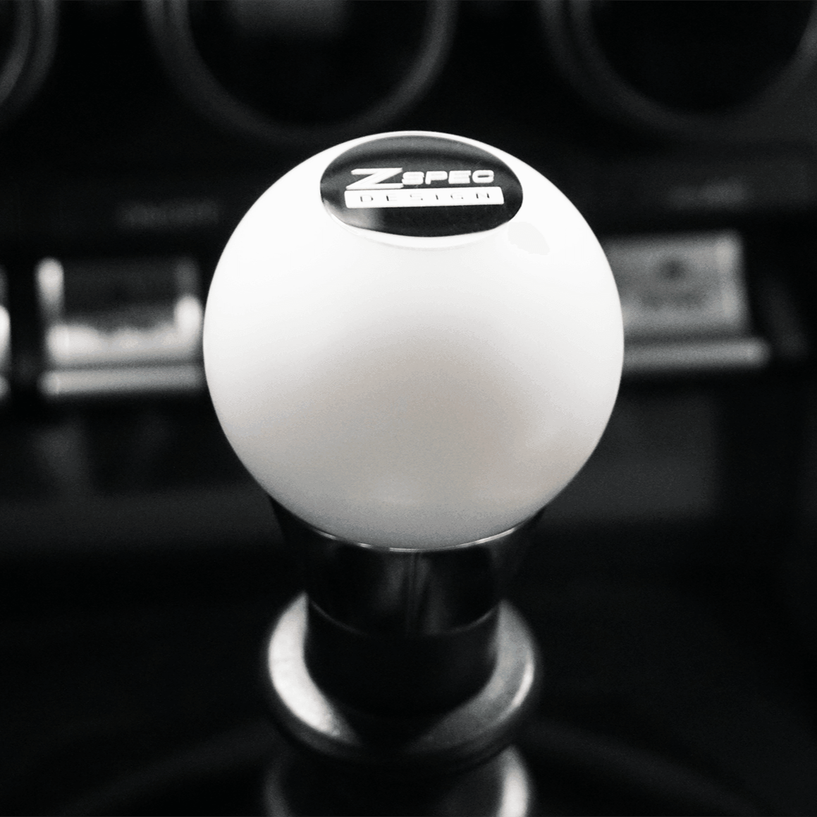 ZSPEC Shift Knob, M10-1.5, Delrin & Stainless, 5-Speed Shift Pattern Coin - ZSPEC Design LLC - Vehicle Parts & Accessories - 3000gt, 323, 626, accessory, brz, DSM, eclipse, EVO, EVO 10, EVO X, frs, genesis, lancer, mazdaspeed, miata, mx3, mx5, mx6, Nismo, Nissan, probe, protege5, r32, r33, rx-7, rx7, rx8, S15, sentra, Shift Knob, versa - zspecdesign.com