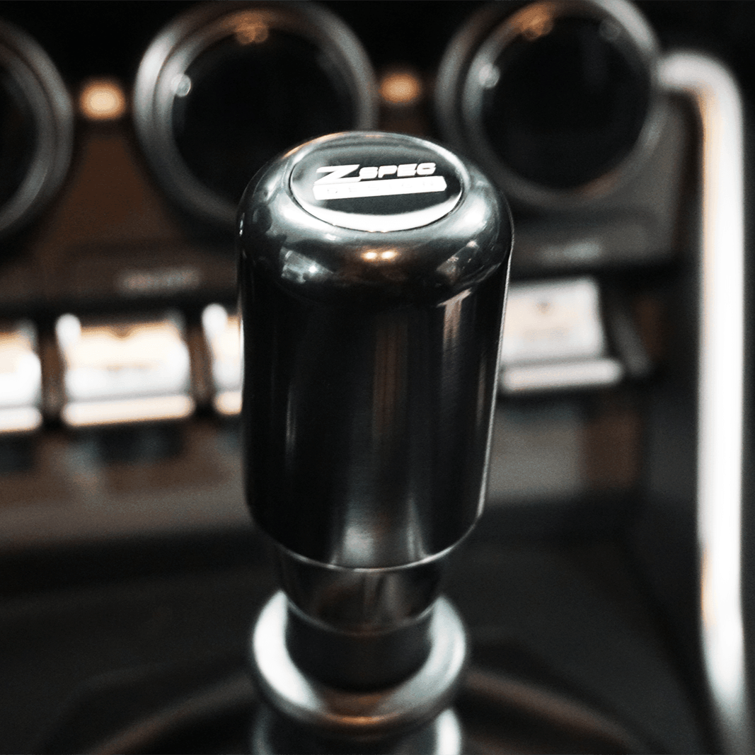 ZSPEC Shift Knob, M8-1.25, Delrin & Stainless, 4-Speed Shift Pattern Coin - ZSPEC Design LLC - Vehicle Shift Knobs - 180sx, 200sx, 240z, 260z, 323, 626, accessory, datsun, EVO, EVO 10, frontier, mazdaspeed, mx3, Nismo, Nissan, patrol, probe, rx-7, rx7, sentra, Shift Knob - zspecdesign.com