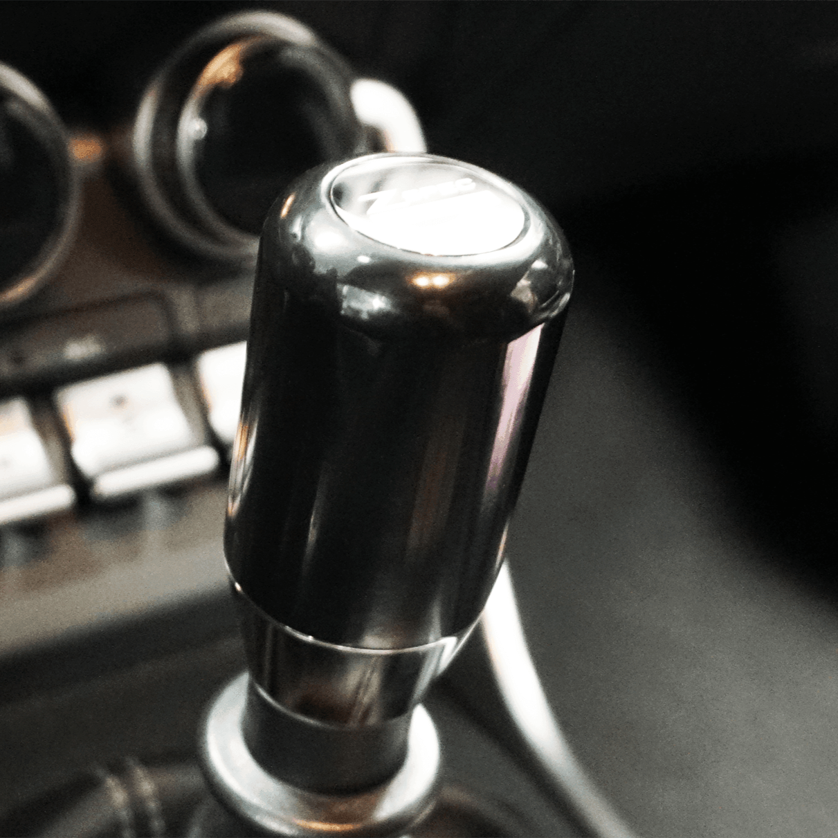 ZSPEC Shift Knob, M8-1.25, Delrin & Stainless, 4-Speed Shift Pattern Coin - ZSPEC Design LLC - Vehicle Shift Knobs - 180sx, 200sx, 240z, 260z, 323, 626, accessory, datsun, EVO, EVO 10, frontier, mazdaspeed, mx3, Nismo, Nissan, patrol, probe, rx-7, rx7, sentra, Shift Knob - zspecdesign.com