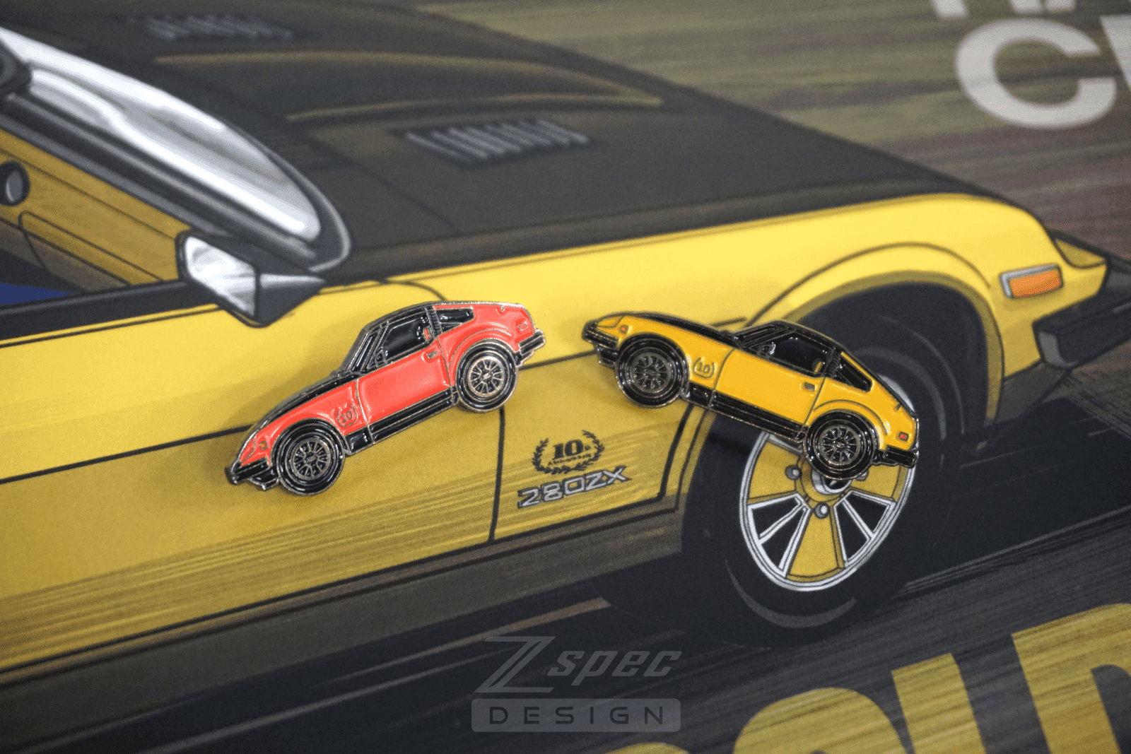 ZSPEC Datsun 280zx S130 Anniversary Edition Lapel / Hat Pin - ZSPEC Design LLC - Collectibles - 280zx, accessory, lapel, lifestyle, nissan, nissan pin, pin, s130, Z - zspecdesign.com