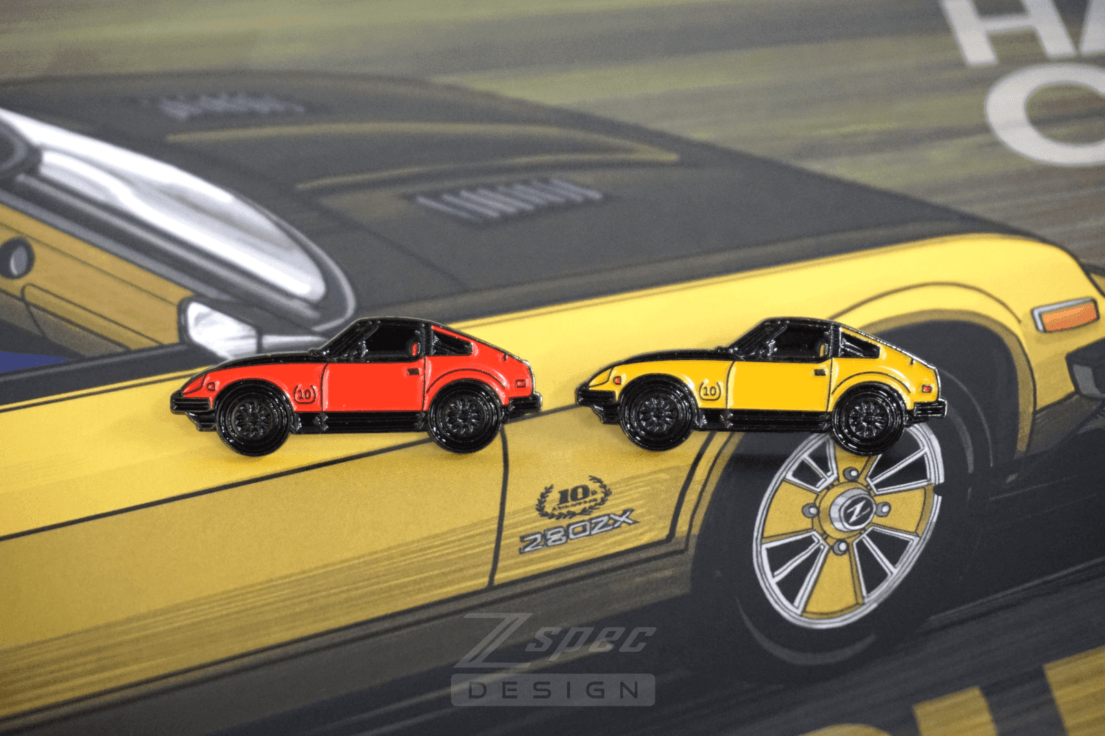 ZSPEC Datsun 280zx S130 Anniversary Edition Lapel / Hat Pin - ZSPEC Design LLC - Collectibles - 280zx, accessory, lapel, lifestyle, nissan, nissan pin, pin, s130, Z - zspecdesign.com