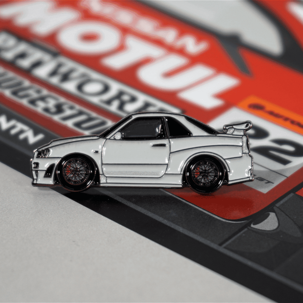 ZSPEC Nissan Skyline GT-R R34 Tribute Lapel / Hat Pin - ZSPEC Design LLC - Collectibles - accessory, gt-r, gtr, lapel, lifestyle, nissan, nissan pin, pin, R34, skyline - zspecdesign.com