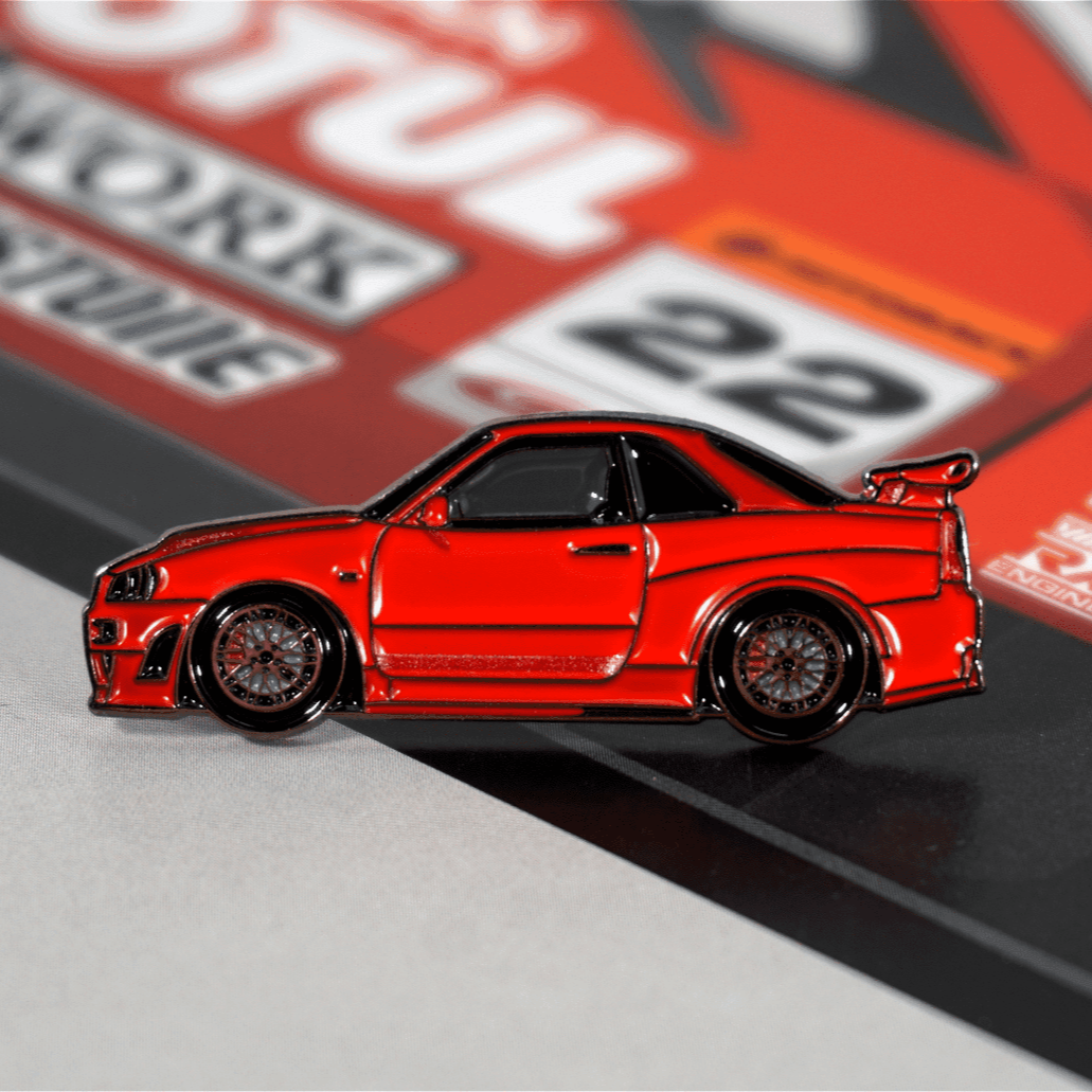 ZSPEC Nissan Skyline GT-R R34 Tribute Lapel / Hat Pin - ZSPEC Design LLC - Collectibles - accessory, gt-r, gtr, lapel, lifestyle, nissan, nissan pin, pin, R34, skyline - zspecdesign.com