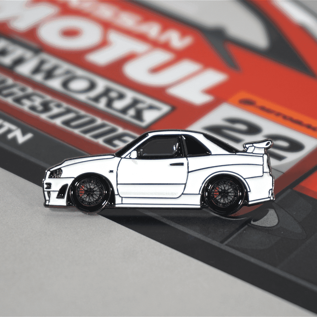 ZSPEC Nissan Skyline GT-R R34 Tribute Lapel / Hat Pin - ZSPEC Design LLC - Collectibles - accessory, gt-r, gtr, lapel, lifestyle, nissan, nissan pin, pin, R34, skyline - zspecdesign.com