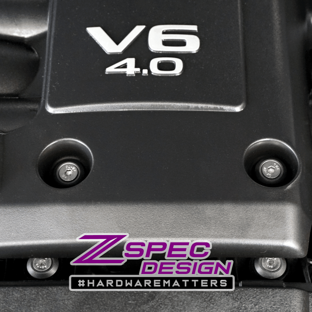 ZSPEC "Stage 3" Dress Up Bolts® Fastener Kit for 05-21 Nissan Frontier D40, Stainless & Billet - ZSPEC Design LLC - Hardware Fasteners - 2022, d40, Fastener Kit, frontier, nissan, stage 3, Washer Color - zspecdesign.com