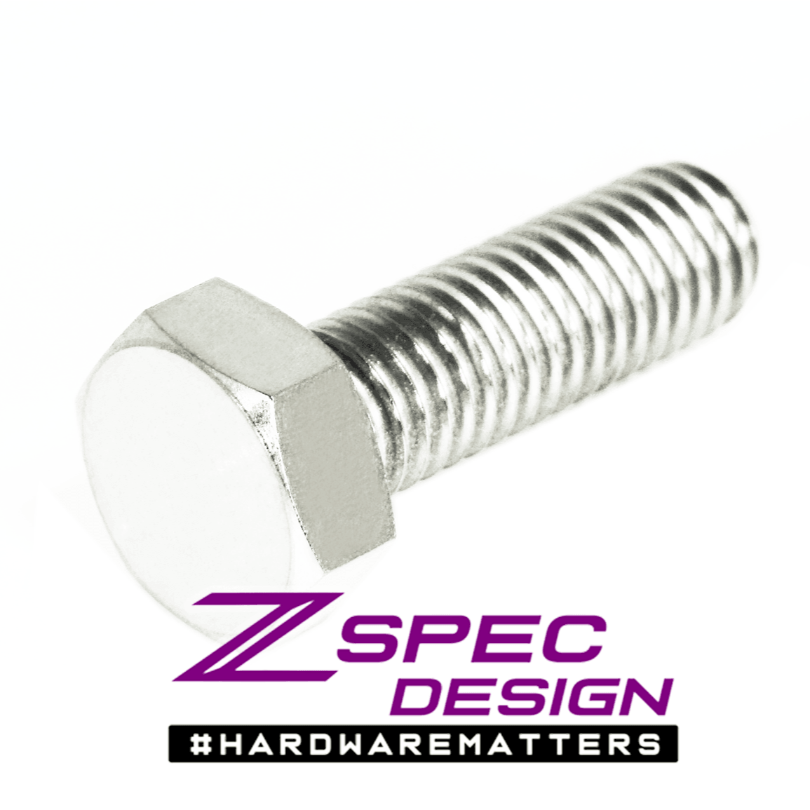 ZSPEC M8-1.25x25mm Hex-Bolt/Fastener, Titanium Grade-5, Per Each - ZSPEC Design LLC - Hardware Fasteners - Fastener Kit, hex, m8, per each, titanium - zspecdesign.com