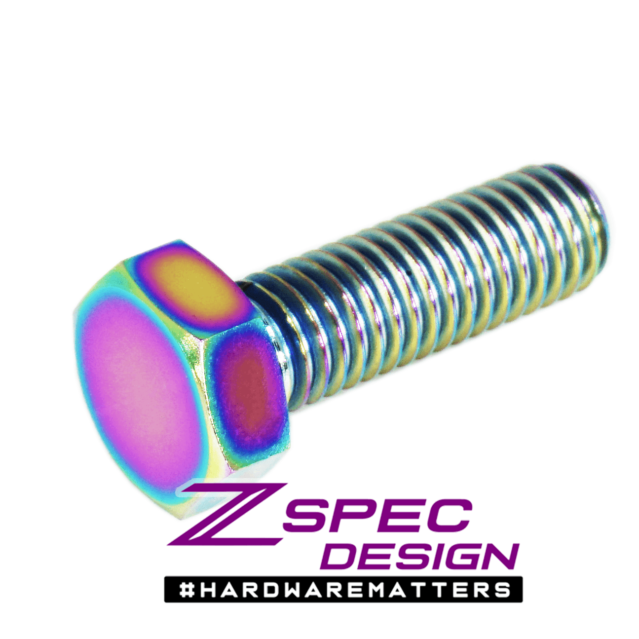 ZSPEC M8-1.25x25mm Hex-Bolt/Fastener, Titanium Grade-5, Per Each - ZSPEC Design LLC - Hardware Fasteners - Fastener Kit, hex, m8, per each, titanium - zspecdesign.com